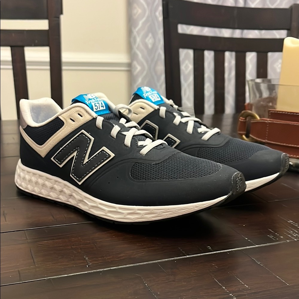 New Balance Fresh Foam 574 Shoes Sneakers MGL574AN navy Men’s Size 9.5